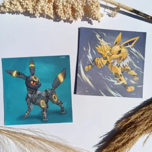 Print carré recto verso « Mecha Pokémon »